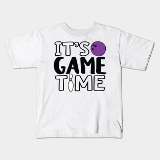 "It's Game Time", Bowling Kids T-Shirt